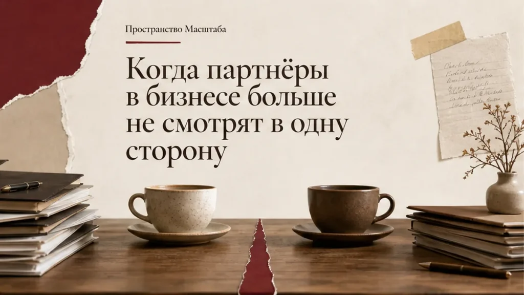Когда партнёры в бизнесе больше не смотрят в одну сторону