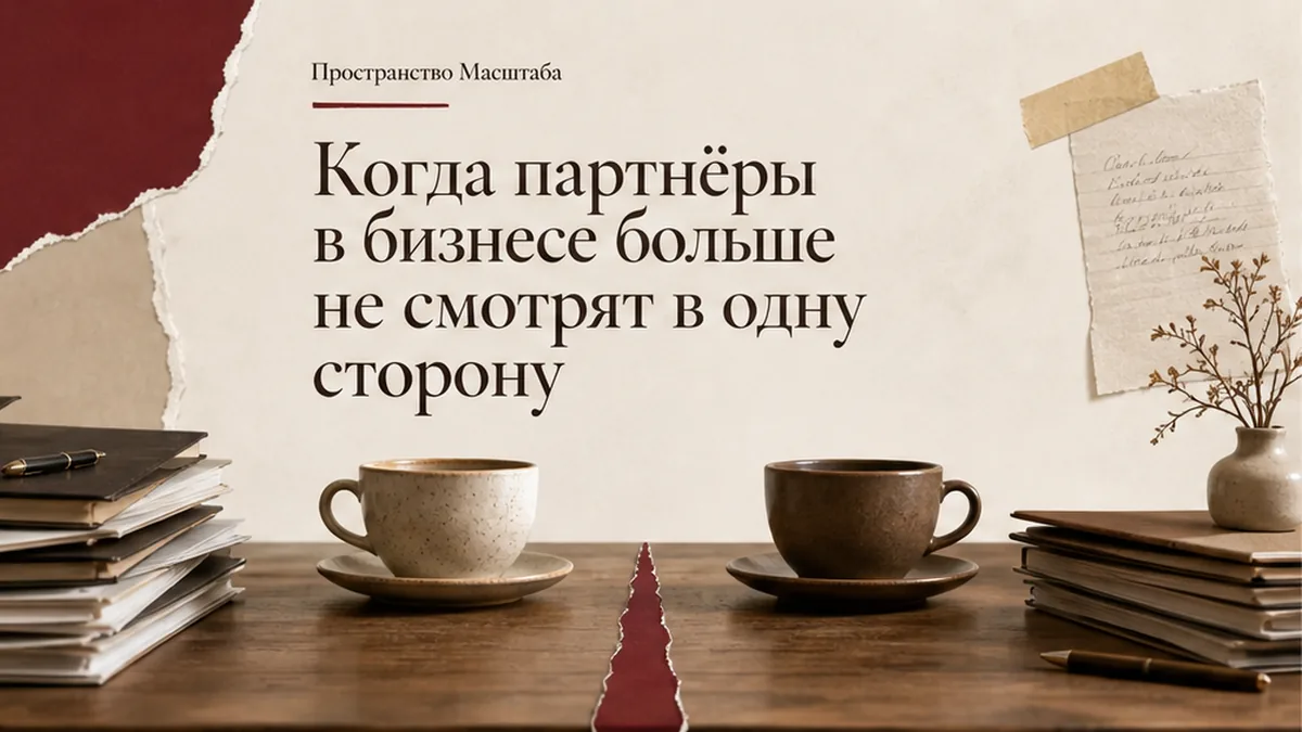 Когда партнёры в бизнесе больше не смотрят в одну сторону
