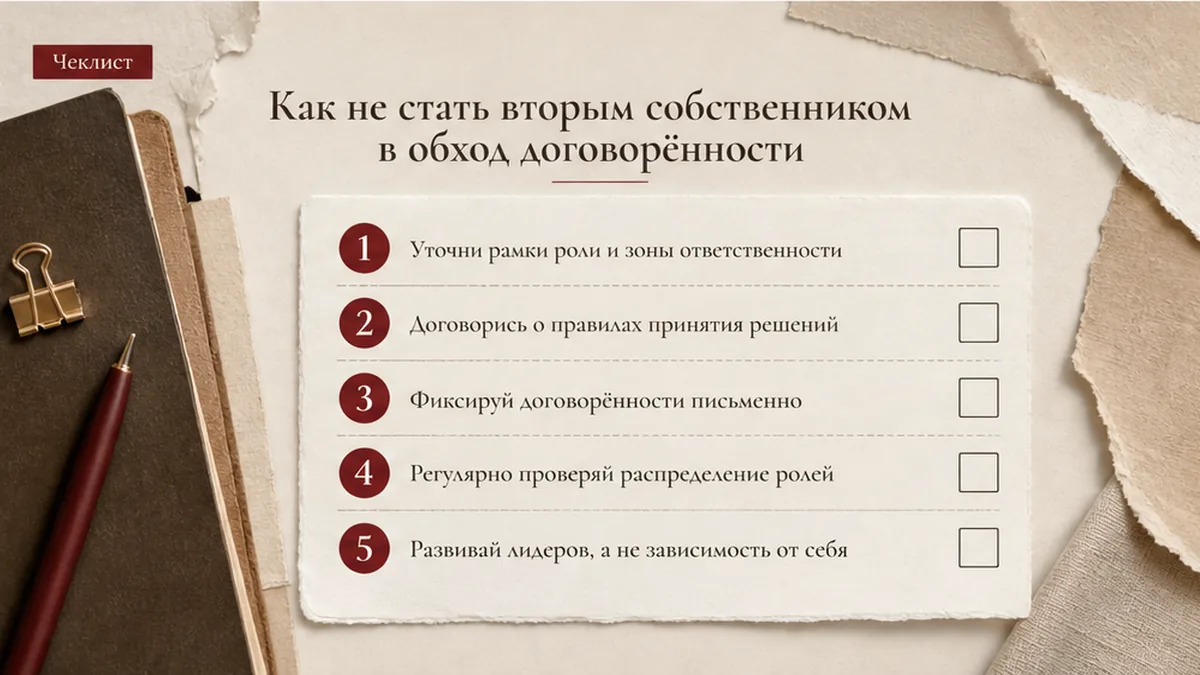 Чеклист: Как не стать вторым собственником в обход договорённости